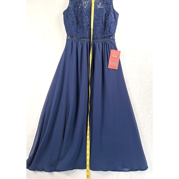 TRUTH AND FABLE Navy Blue Party / Cocktail Dress Sleeveless - Picture 5 of 14